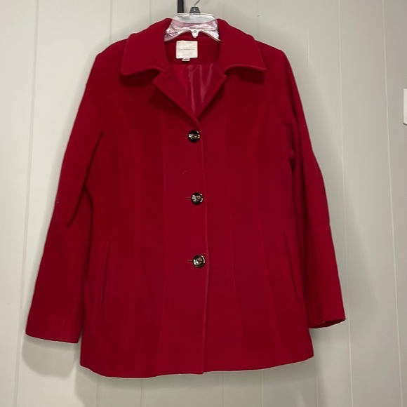 Red Pea Coat - Picture 1 of 3
